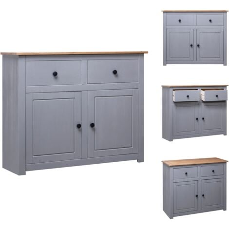 Sideboards Living Sideboard Grau X X Cm Kiefernholz Panama