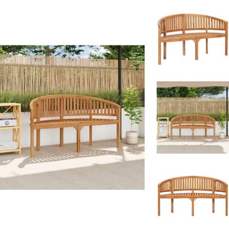 Gartenb Nke Living Bananenbank Cm Massivholz Teak