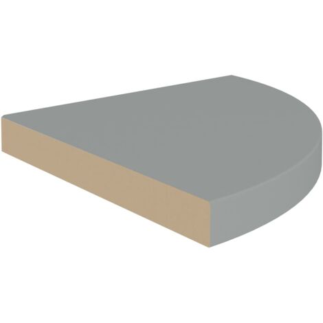 Eck Schweberegale 2 Stk Grau 35x35x3 8 Cm MDF Wandregal Wandregale