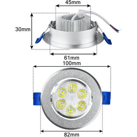 Aufun Focos Led Empotrables Orientables L Mpara De Techo Juego De