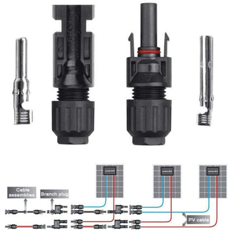 Dewin Paires De Connecteurs Solaires Tanches Mc M Le Femelle