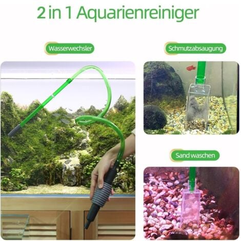 Changeur D Eau D Aquarium Kit De Nettoyage De Gravier D Aquarium Avec