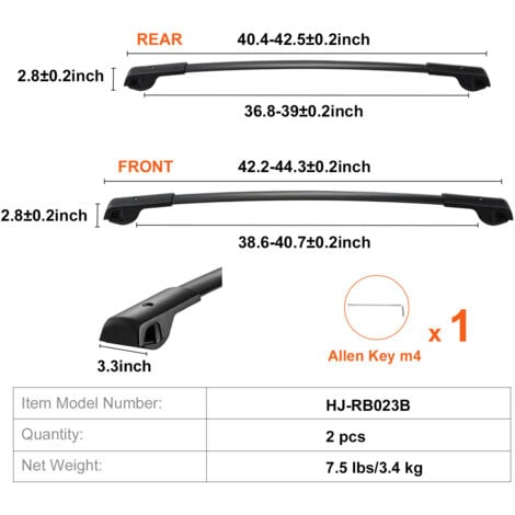 Mophorn Roof Rack Cross Bars Fit For 2014 2022 Subaru Forester With