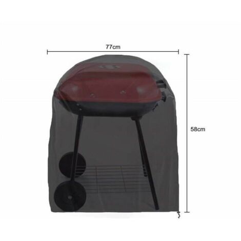 Housse Barbecue Rond Anti poussière Anti UV Anti pluie pour Grill à 77