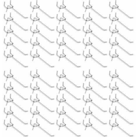 50 Stück Stecktafel Haken Wandregal Haken für Präsentation