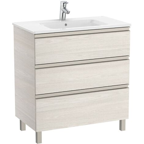 Pack Unik Mueble Base De 3 Cajones Lavabo Central THE GAP ROCA