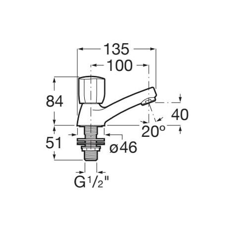 Grifo De Repisa Para Lavabo Brava Roca Opciones Agua Caliente