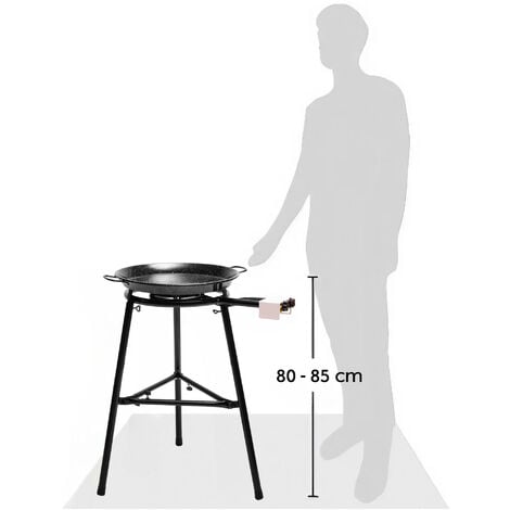 Briebe Medium Set Paellero Gas Cm Paellera Esmaltada Cm