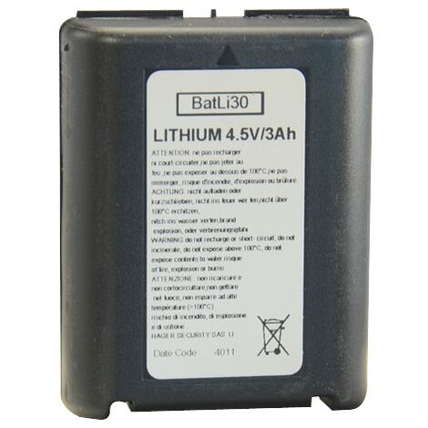 Pile Daitem Batli D Origine V Ah Lithium Pour Alarme