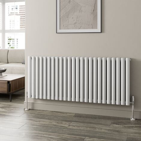 White Oval Column Designer Radiator Vertical Horizontal X Mm