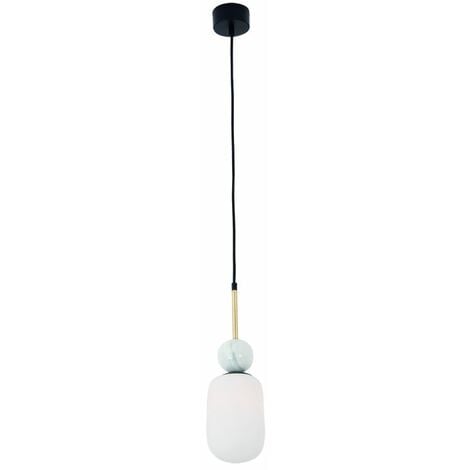 Suspension Luminaire D120 Pour Ampoule LED E27 Noir Mat ZAMBELIS