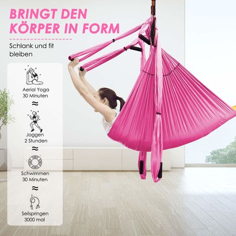 Costway Aerial Yoga Haengematte Yoga Schaukel Air Fliegen Haengematte