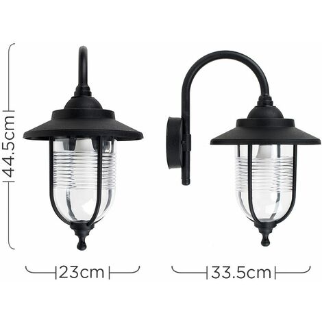 Swan Neck Outdoor Wall Light Black And White Outdoor Lighting Ideas