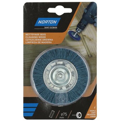 Norton Brosse Perceuse Circulaire Nylon Bleu Norton