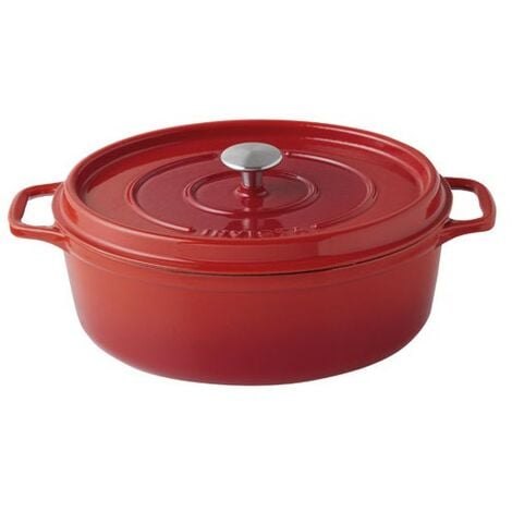 INVICTA Cocotte Ovale En Fonte D 31 Cm Rubis