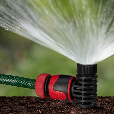 Relaxdays Sprühregner 2er Set Garten Sprinkler mit Erdspieß 6 m