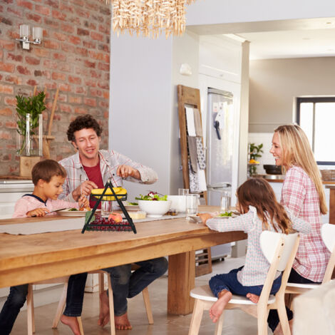 Relaxdays Corbeille à fruits et légumes 2 niveaux pour la cuisine