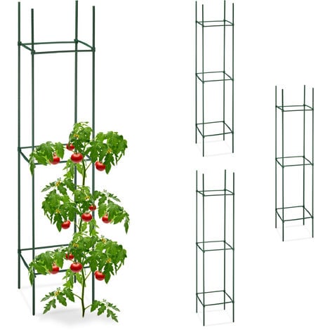 Relaxdays Set Jaulas Tomates Soporte Plantas Trepadoras Tutor