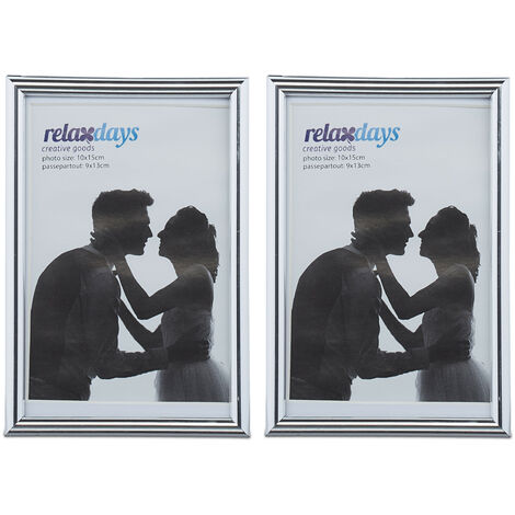 Relaxdays Picture Frame Set Of X Cm Wood Look Portrait