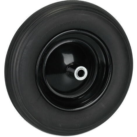 Relaxdays Wheelbarrow Wheel 3 50 8 Rubber Tyre With Steel Rim