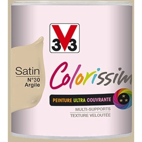 Peinture Multi Supports V33 Colorissim Satin Argile N30 0 5 L