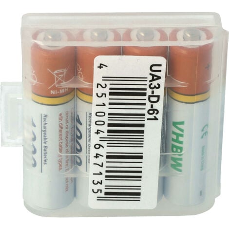 Vhbw 4 X AAA Micro R3 HR03 Akku 1000mAh Kompatibel Mit Audioline