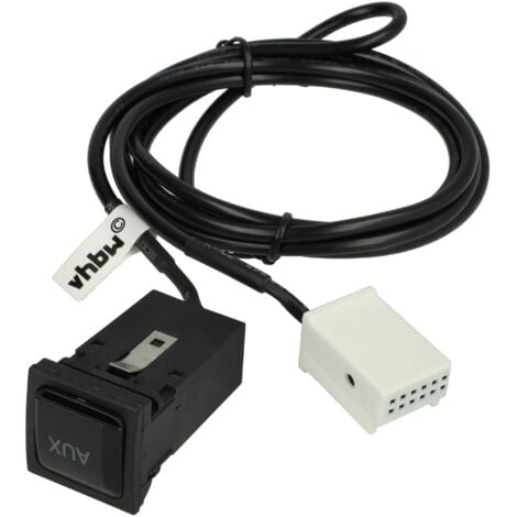 Vhbw C Ble Adaptateur Aux Pour Radio De Voiture Compatible Avec Audi