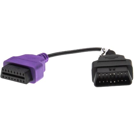 Vhbw Adaptateur OBD2 A4 OBD1 16 Pin Vers OBD2 Compatible Avec Fiat