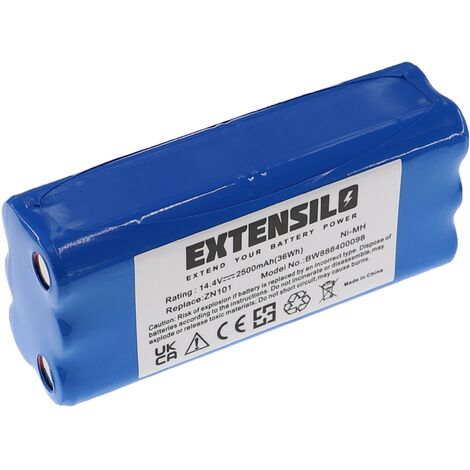 EXTENSILO Batterie Compatible Avec Symbo D300 Aspirateur 2500mAh 14