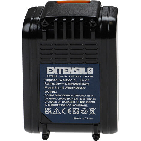 EXTENSILO 1x Batterie Compatible Avec AL KO 34 8 Li Lawn Mover CSA