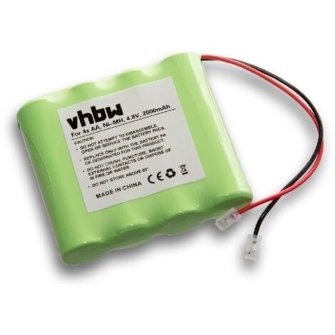 Vhbw Batterie NiMH Universal Batterie Pack 2000mAh 4 8V 4x AA