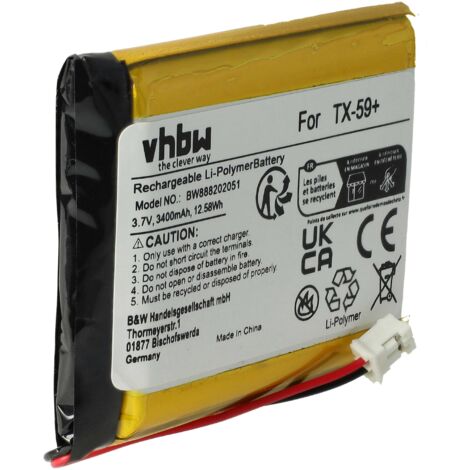 Vhbw Batterie Remplacement Pour Technaxx Te Pour Interphone