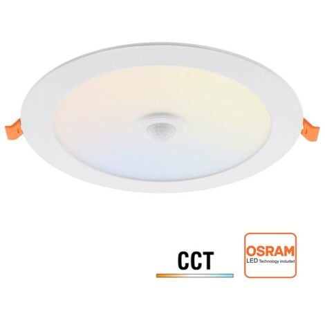 Downlight Led W W W W Sensor Movimiento Cct Osram Chip