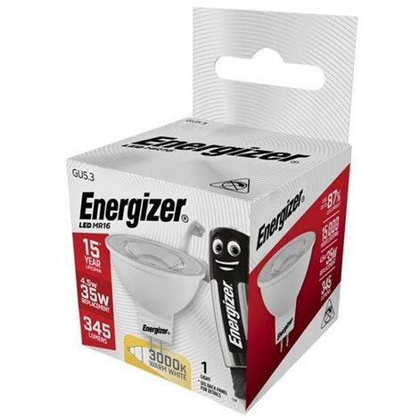 Energizer Led Gu Mr Non Dimmable Bulb Warm White Lm W