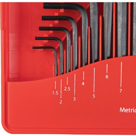 Kennedy Combination Short Arm Mm Af Hex Key Set Piece