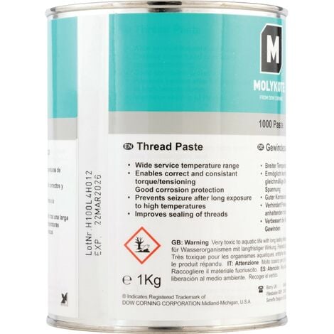 Molykote Thread Paste Lubricant Kg