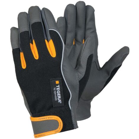 Ejendals 9120 Tegera Pro Palm Side Coated Grey Black Gloves Size 10