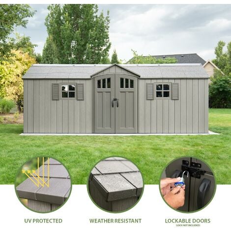 Lifetime 20 Ft X 8 Ft Outdoor Storage Shed