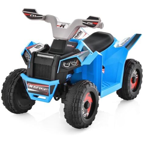 Costway V Quad Lectrique Enfants Avec Interrupteur P Dale Voiture