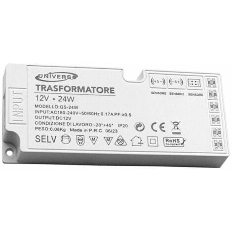 Alimentatore Slim Trasformatore Da V A V W Per Striscia Led