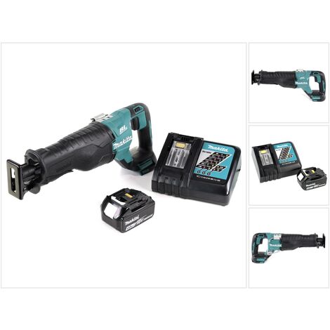 Makita DJR 187 RM1 18 V Li Ion Scie récipro sans fil 1x Batterie 4 0