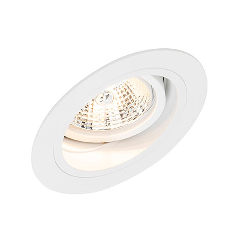 Qazqa Chuck Spot Encastrable Lumi Re Mm Blanc Moderne