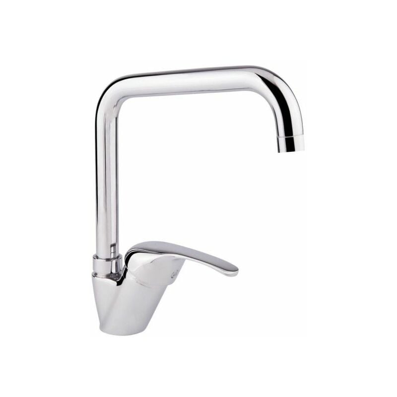 Rubinetto Miscelatore Cucina Lavello Lavabo Canna Alta Cromato