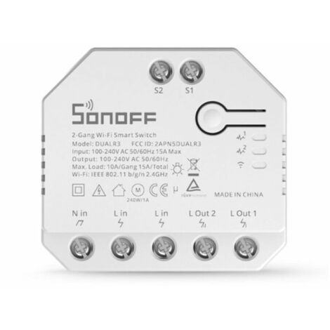 Interruttore Della Luce Intelligente MINI SONOFF DUAL R3 2 Gang Switch