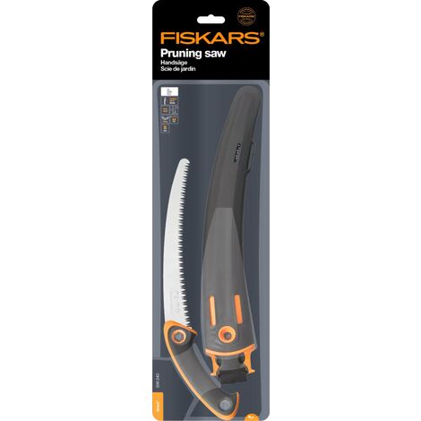 Fiskars Scie de jardin professionnelle pour bois vert à lame courbe