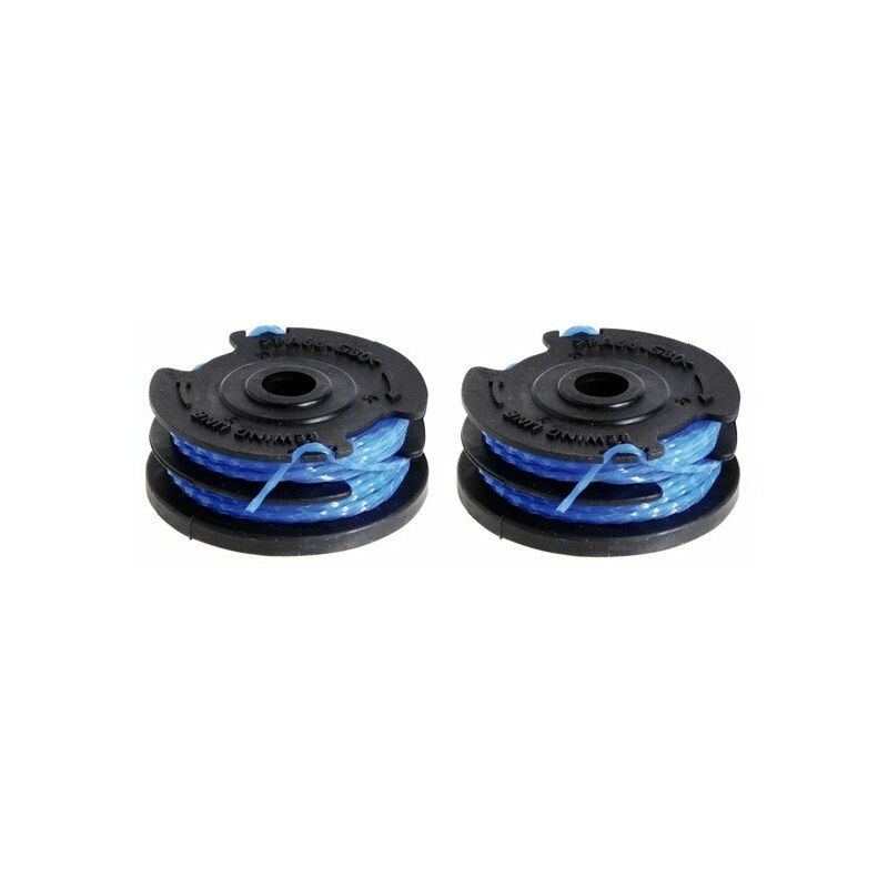 RYOBI Lot de 2 bobines double fil torsadé 1 5mm pour coupe bordures