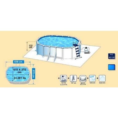 Piscina Gre Kit Prov 618 Desmontable Atlantis