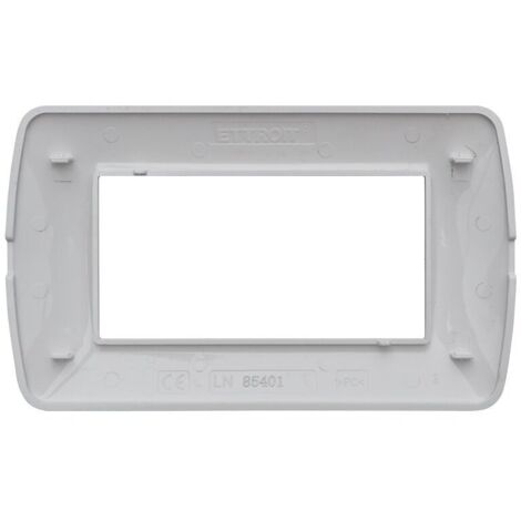 Ettroit Placca Plastica Serie Space P Colore Bianco Satinato