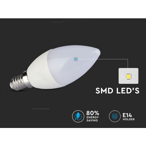 Pz Lampada A Led E C W Bianco Freddo K Forma Goccia Oliva