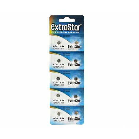 Pila Batteria A Bottone Lr Lr V Extrastar Ag Confezione Da Pile